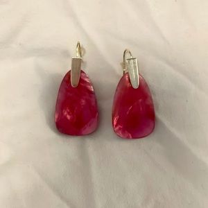 Kendra Scott pink statement earrings